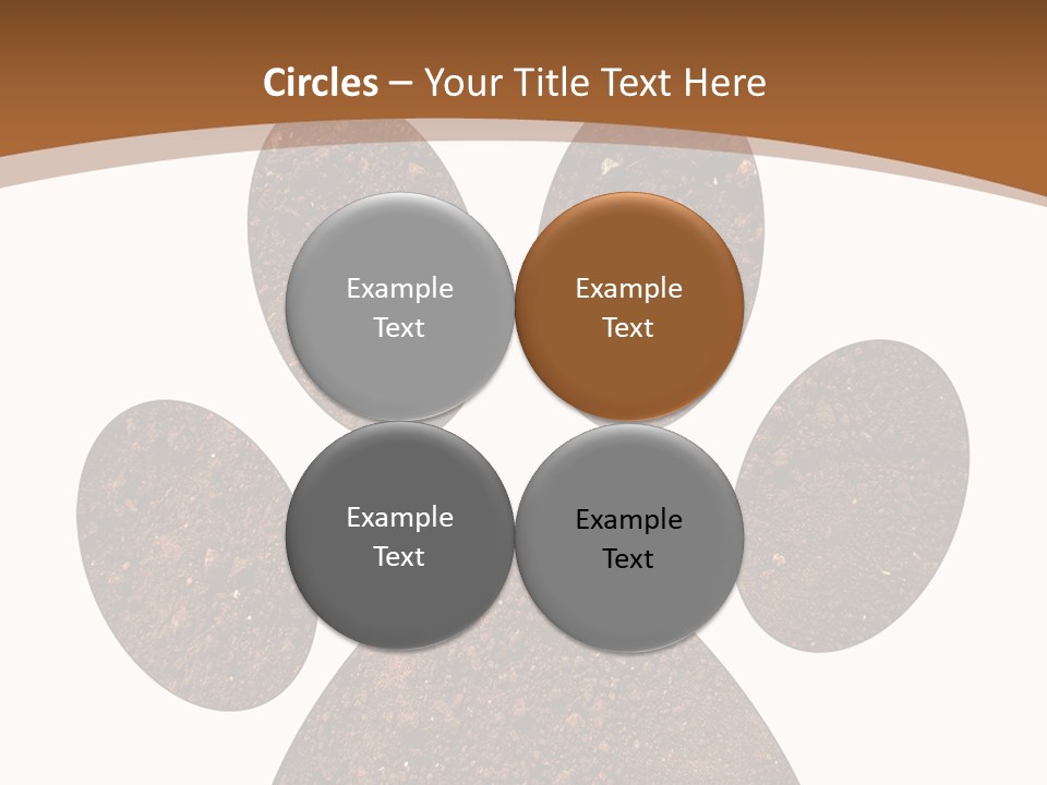 Soil Paw Print PowerPoint Template