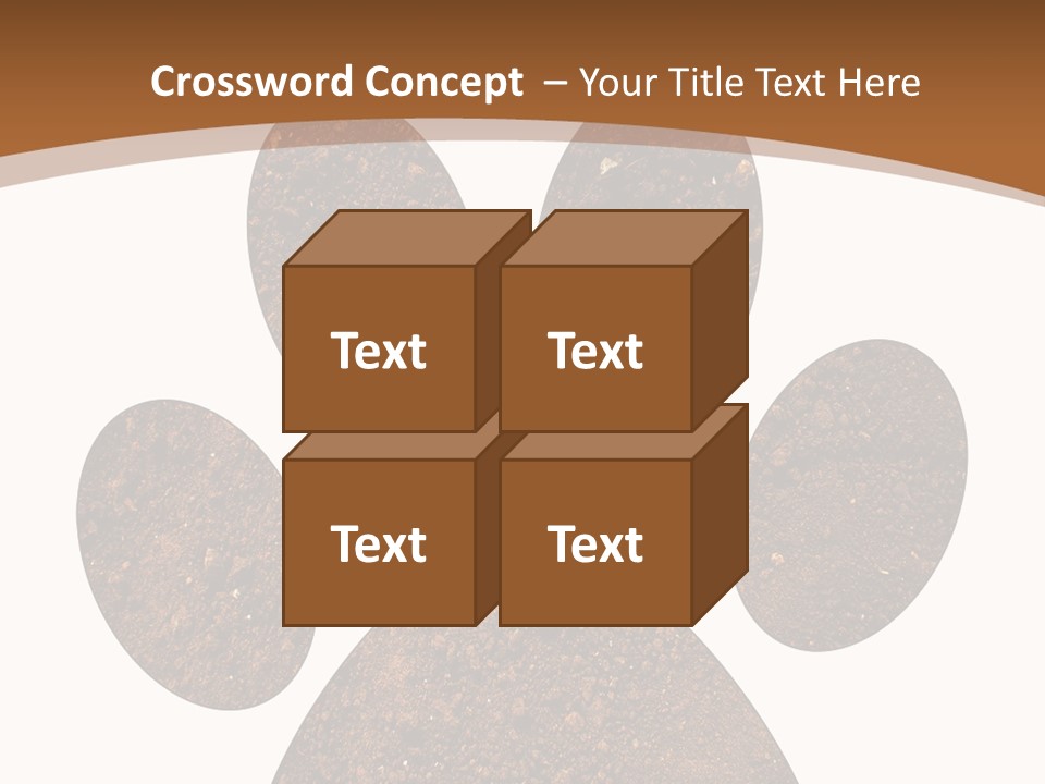 Soil Paw Print PowerPoint Template