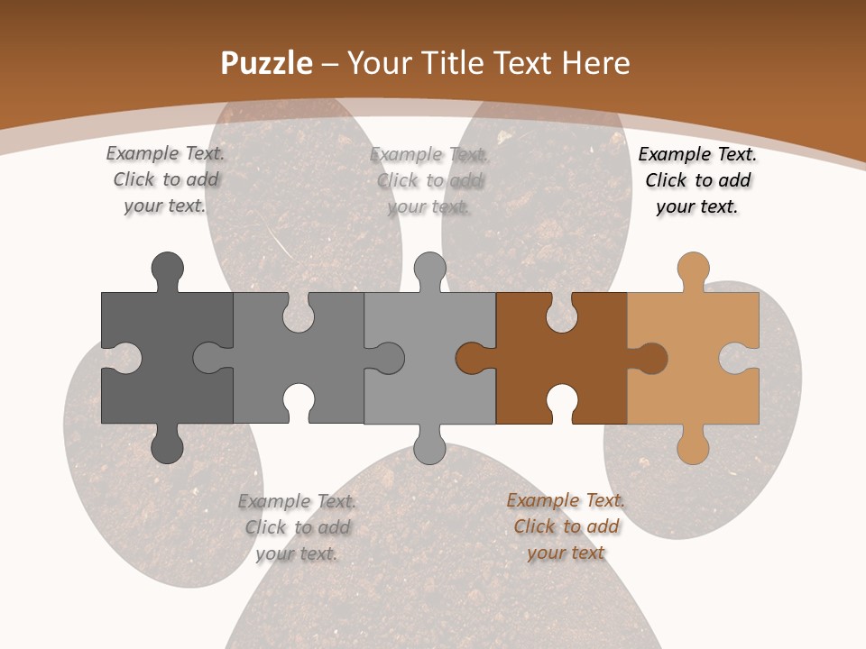 Soil Paw Print PowerPoint Template