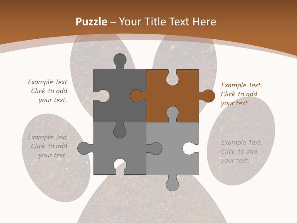 Soil Paw Print PowerPoint Template