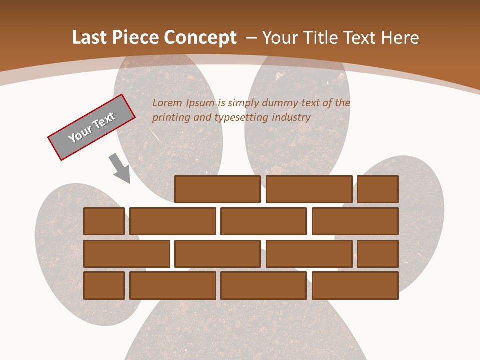 Soil Paw Print PowerPoint Template