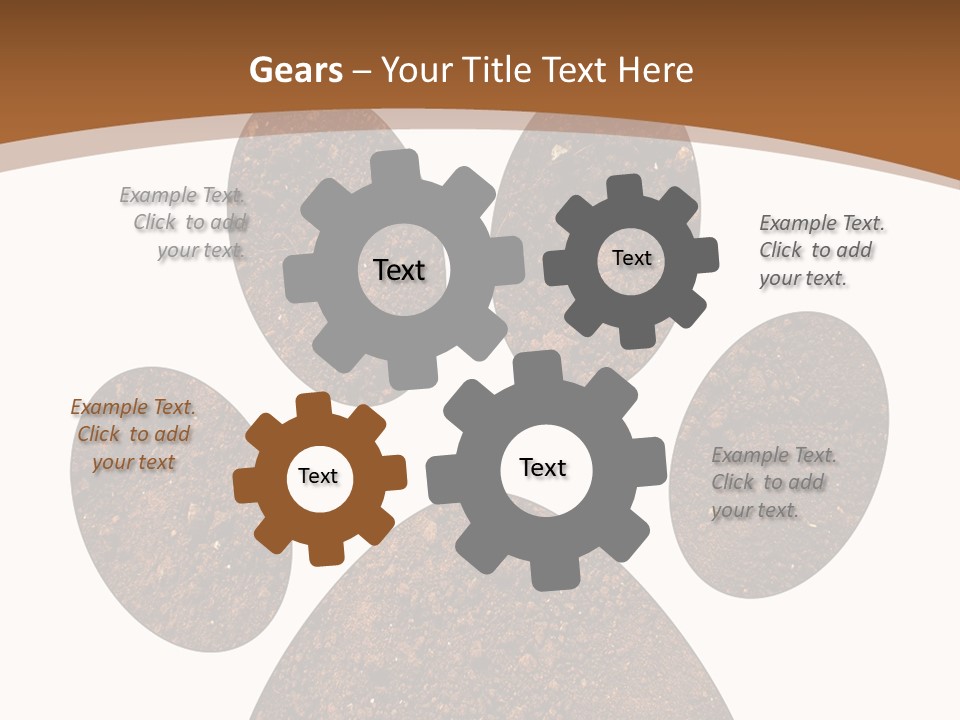 Soil Paw Print PowerPoint Template