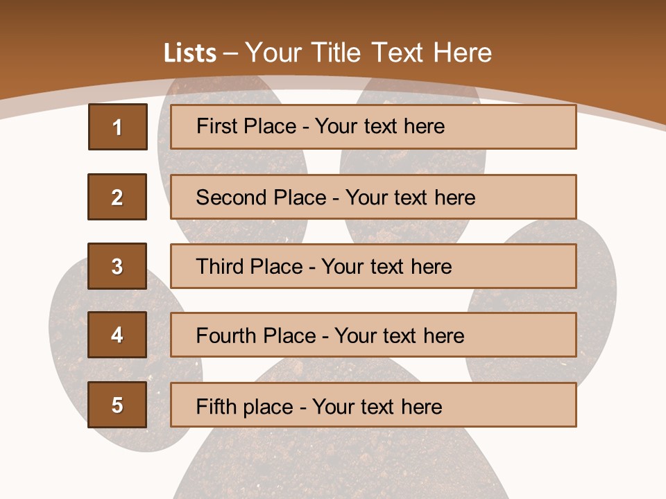 Soil Paw Print PowerPoint Template