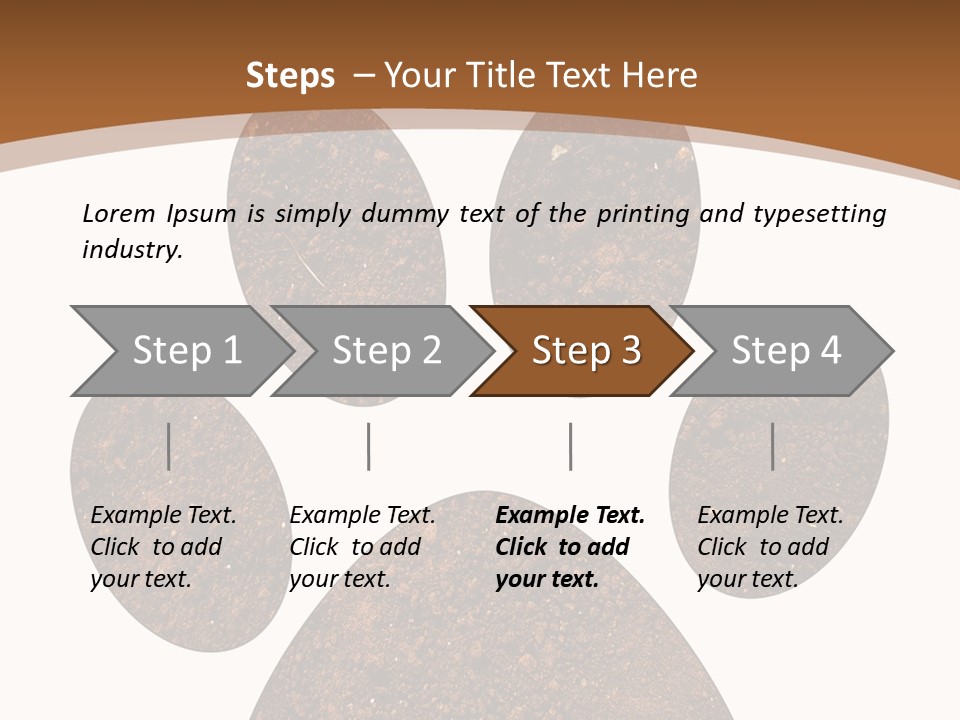 Soil Paw Print PowerPoint Template