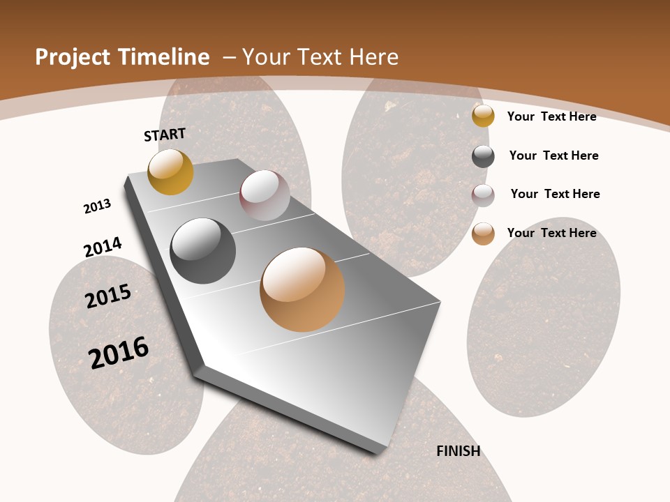 Soil Paw Print PowerPoint Template