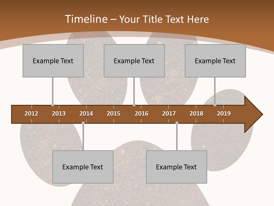 Soil Paw Print PowerPoint Template