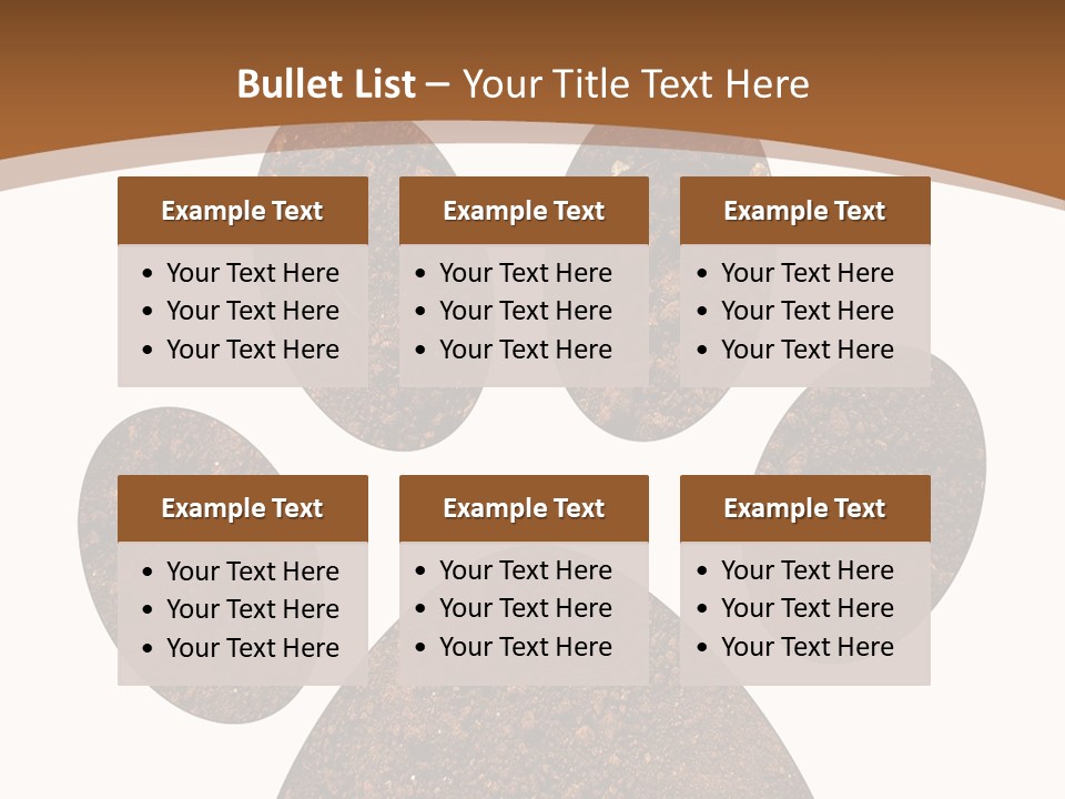Soil Paw Print PowerPoint Template