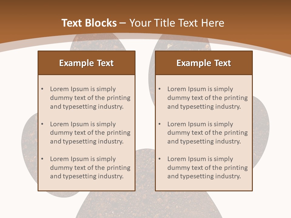 Soil Paw Print PowerPoint Template