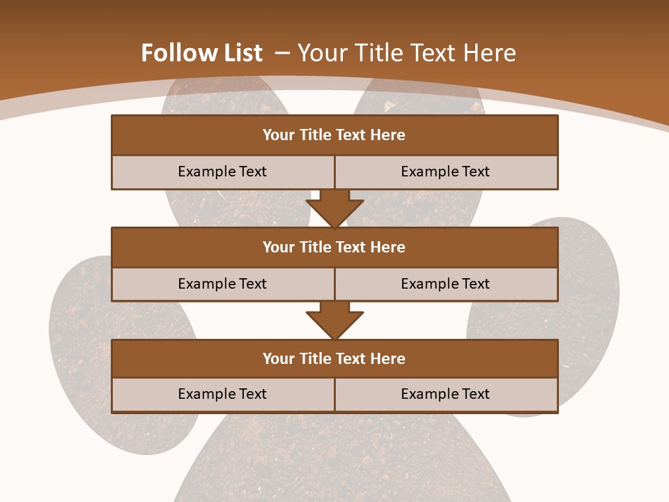 Soil Paw Print PowerPoint Template