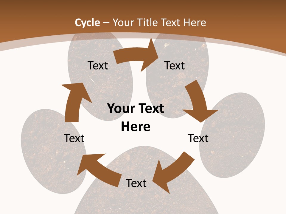 Soil Paw Print PowerPoint Template