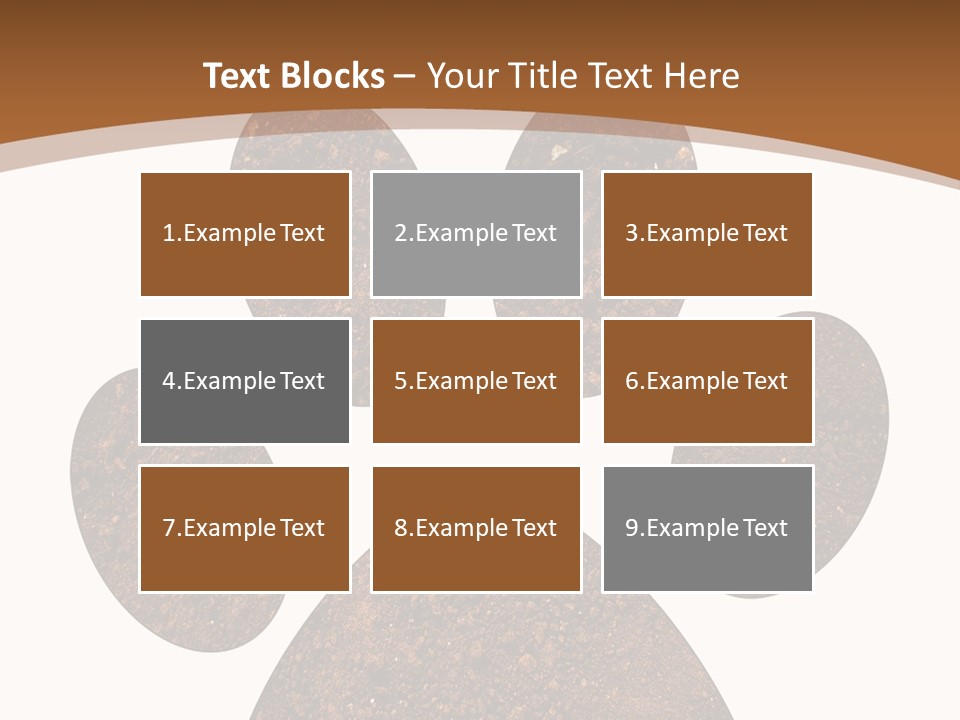 Soil Paw Print PowerPoint Template