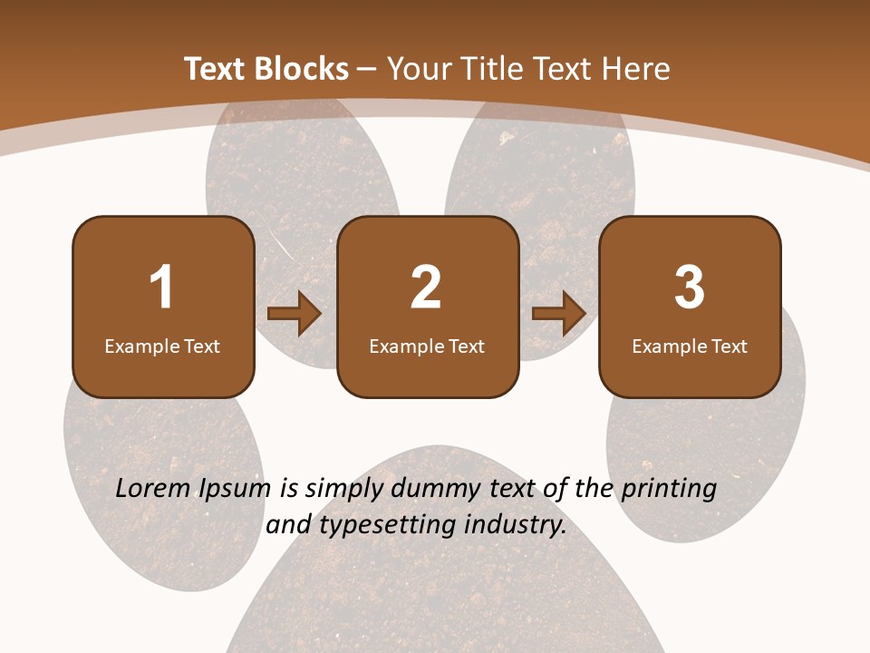 Soil Paw Print PowerPoint Template