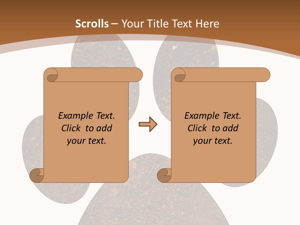 Soil Paw Print PowerPoint Template