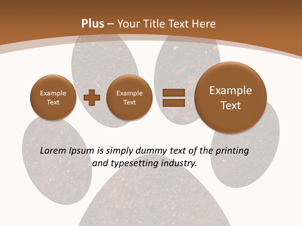 Soil Paw Print PowerPoint Template