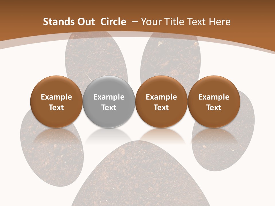 Soil Paw Print PowerPoint Template