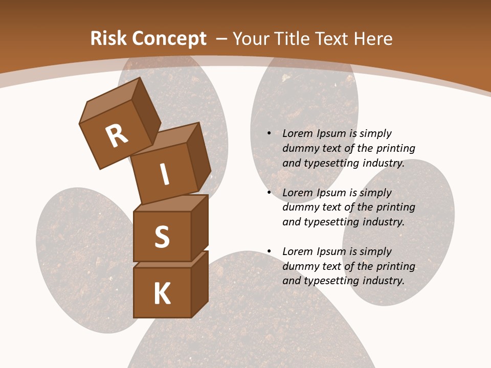 Soil Paw Print PowerPoint Template