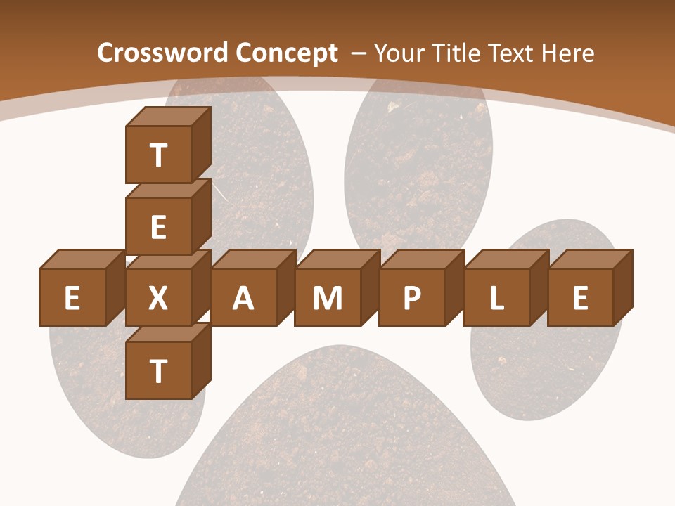Soil Paw Print PowerPoint Template