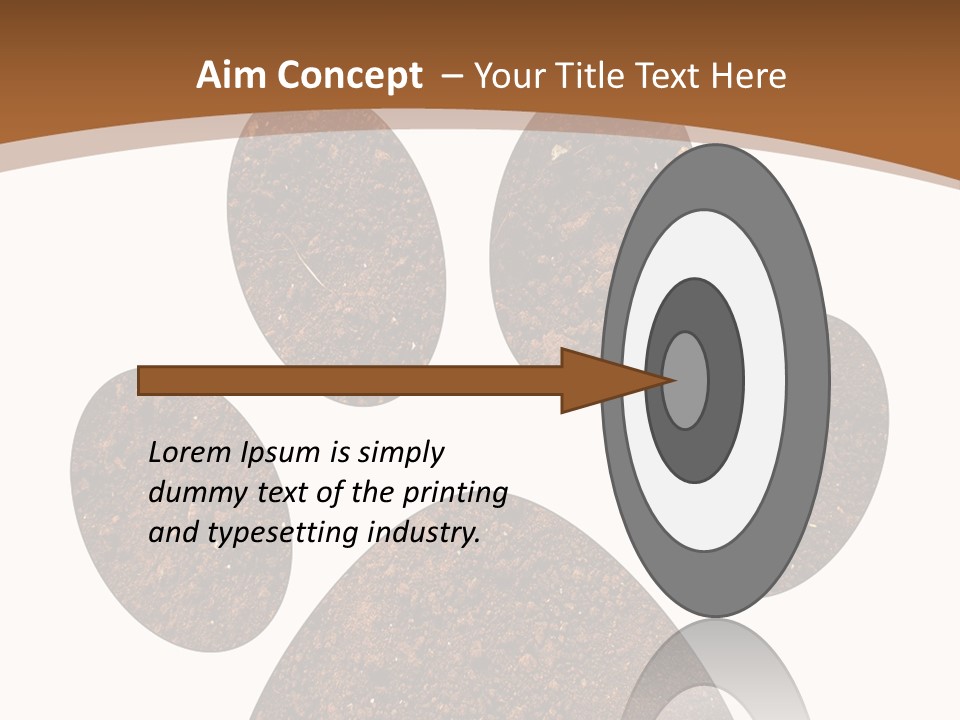 Soil Paw Print PowerPoint Template
