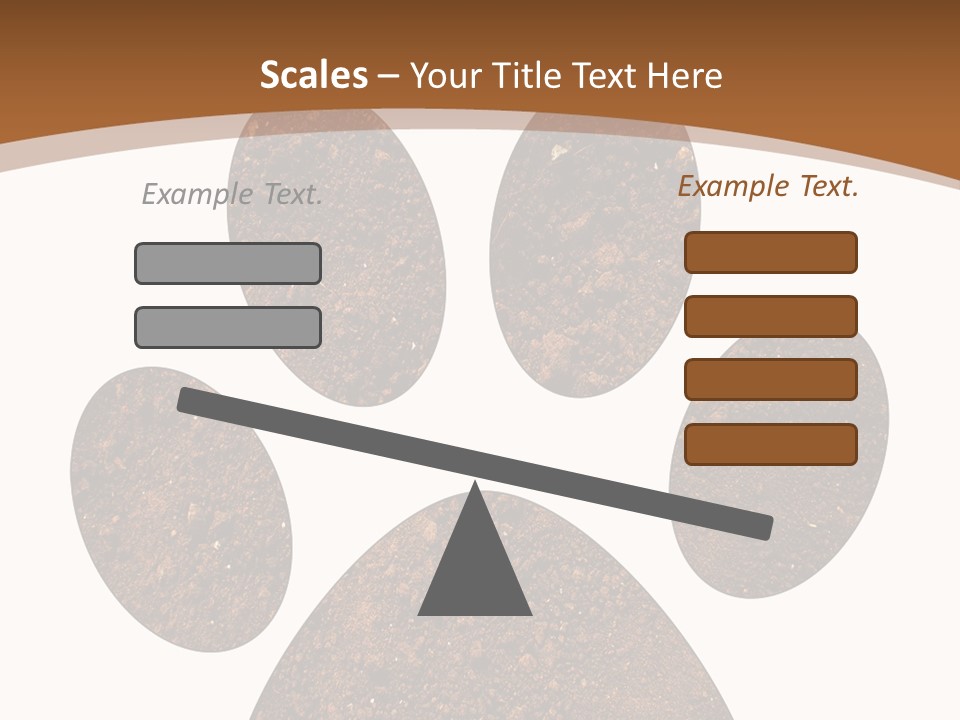 Soil Paw Print PowerPoint Template