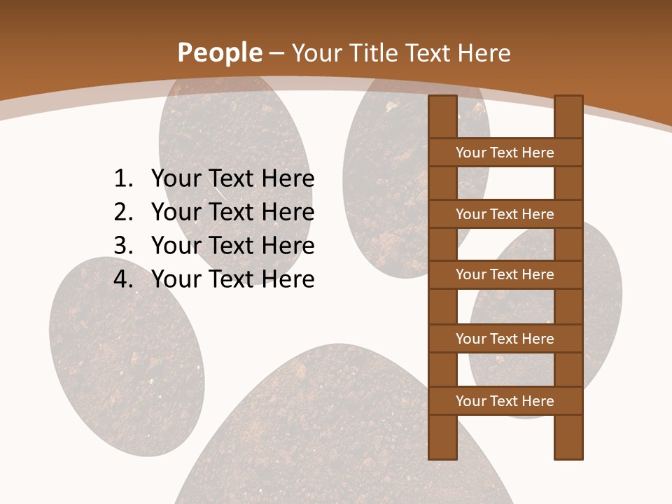 Soil Paw Print PowerPoint Template