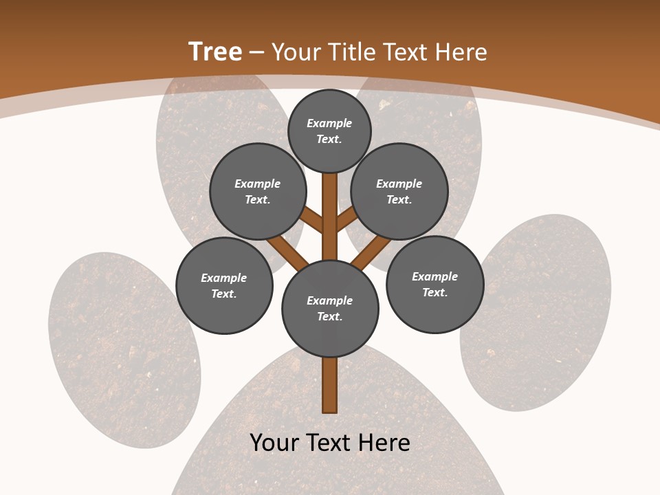 Soil Paw Print PowerPoint Template