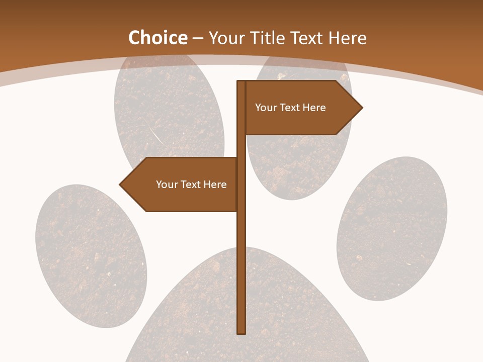 Soil Paw Print PowerPoint Template