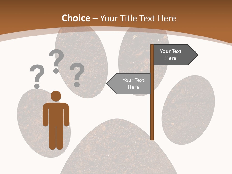 Soil Paw Print PowerPoint Template