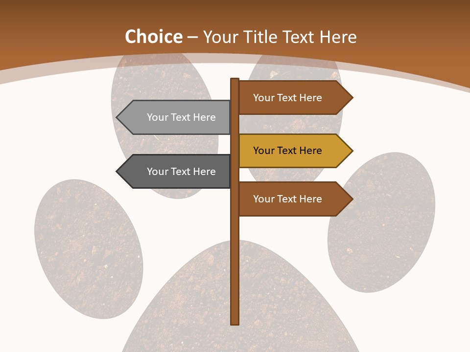 Soil Paw Print PowerPoint Template