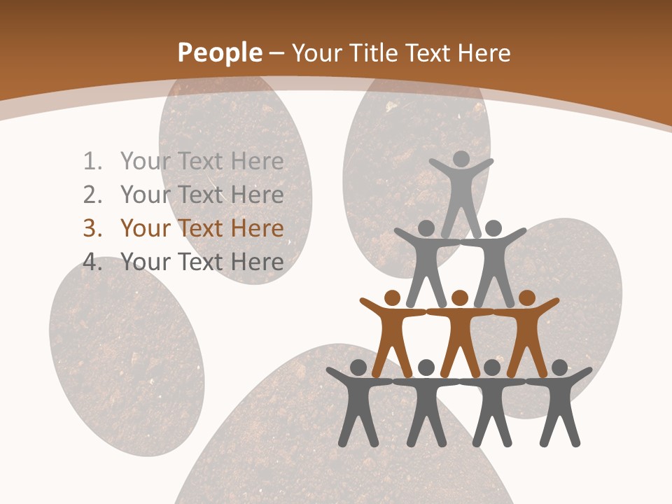 Soil Paw Print PowerPoint Template