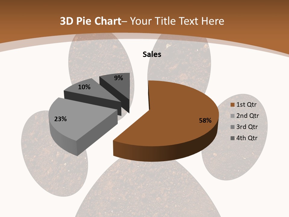 Soil Paw Print PowerPoint Template