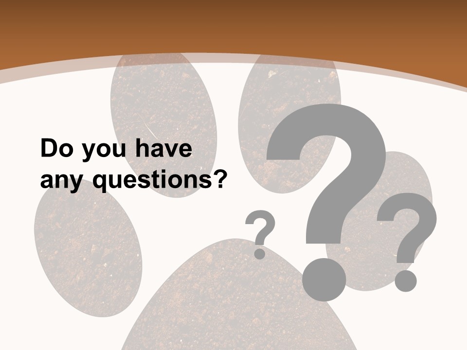 Soil Paw Print PowerPoint Template