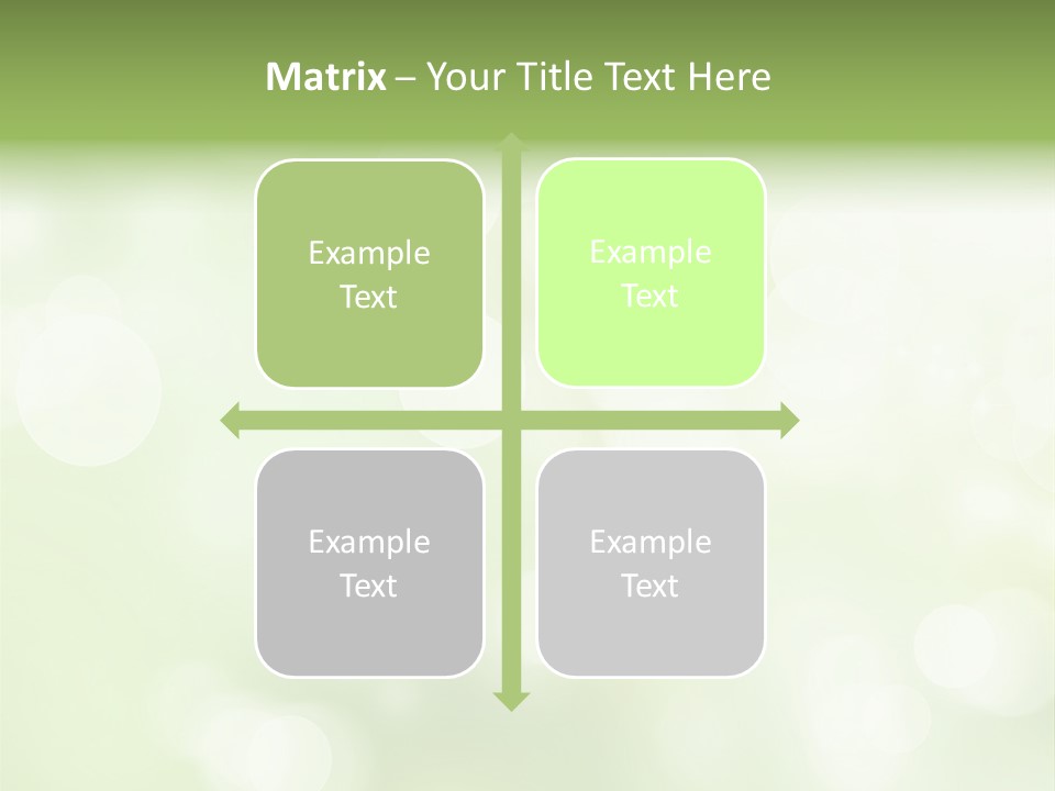 Beautiful Nature Bokeh PowerPoint Template