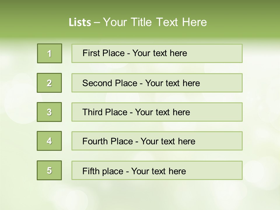 Beautiful Nature Bokeh PowerPoint Template