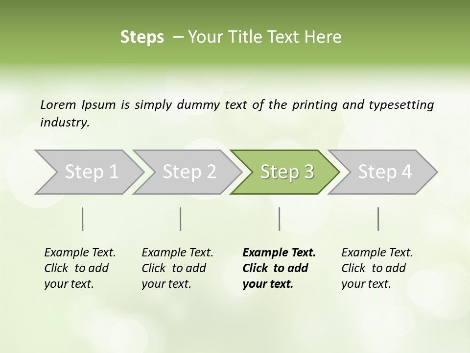 Beautiful Nature Bokeh PowerPoint Template