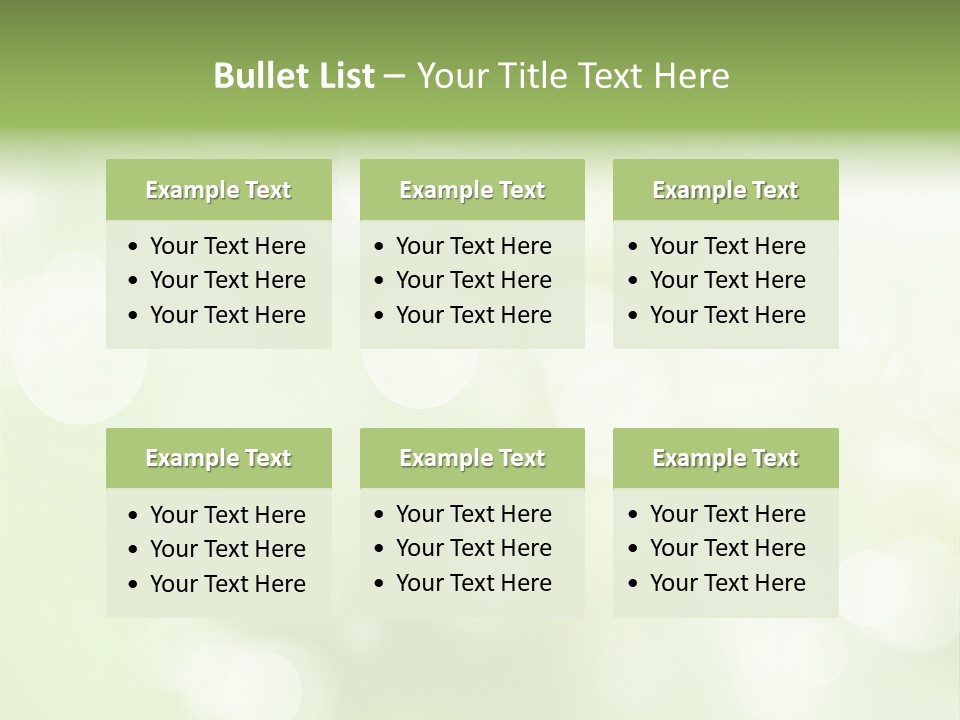 Beautiful Nature Bokeh PowerPoint Template