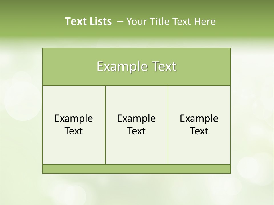 Beautiful Nature Bokeh PowerPoint Template
