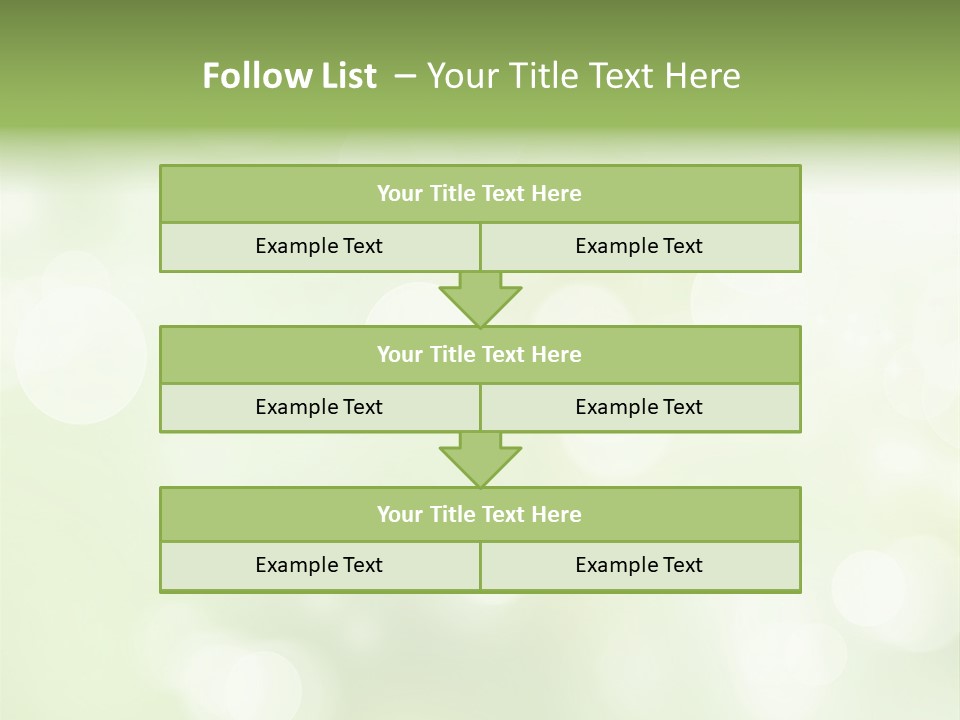 Beautiful Nature Bokeh PowerPoint Template