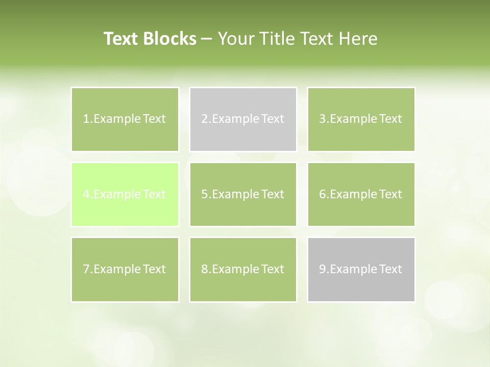 Beautiful Nature Bokeh PowerPoint Template