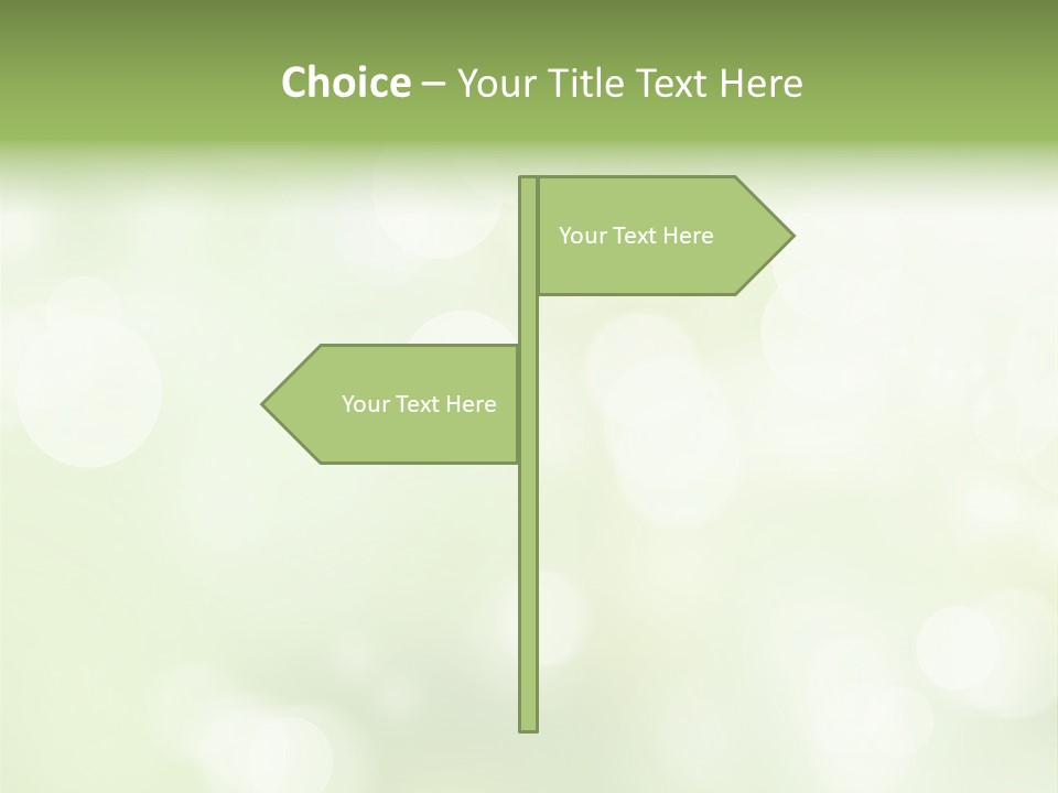 Beautiful Nature Bokeh PowerPoint Template