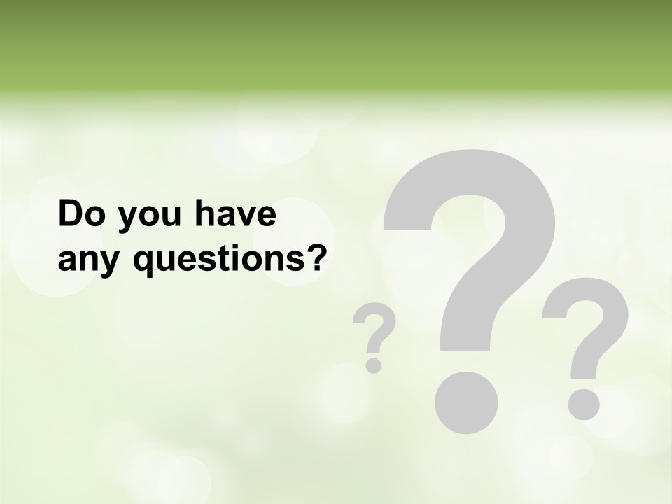 Beautiful Nature Bokeh PowerPoint Template