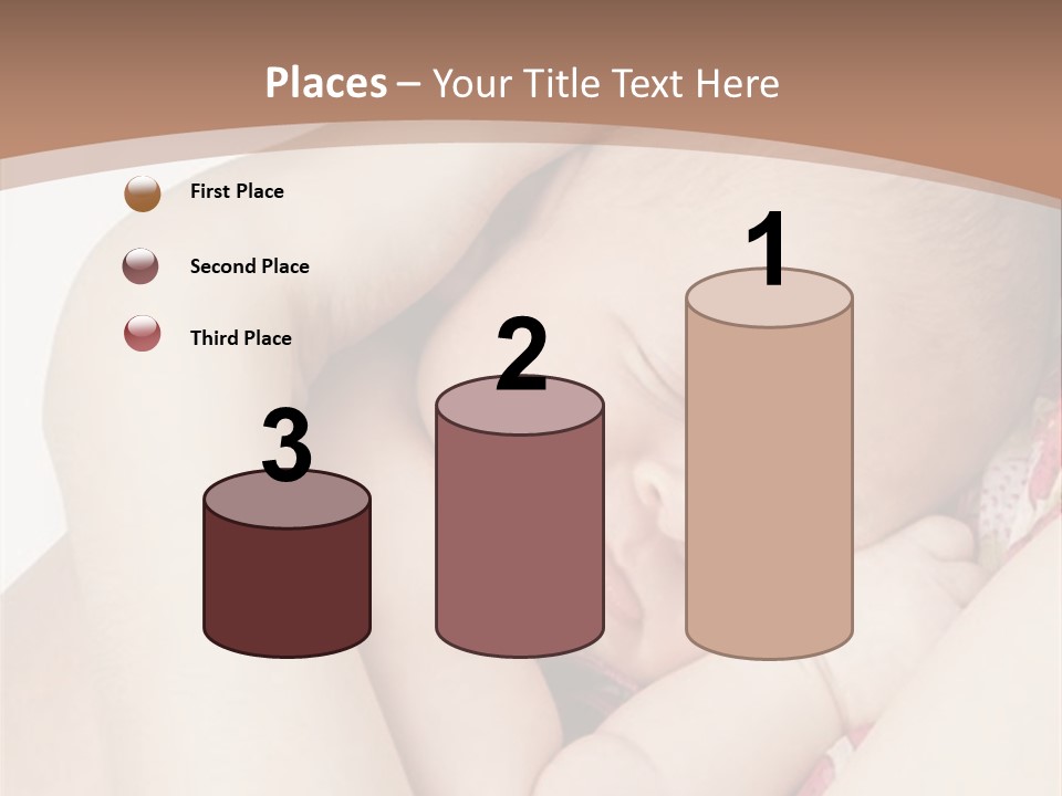 Baby Sleeps On His Hand PowerPoint Template