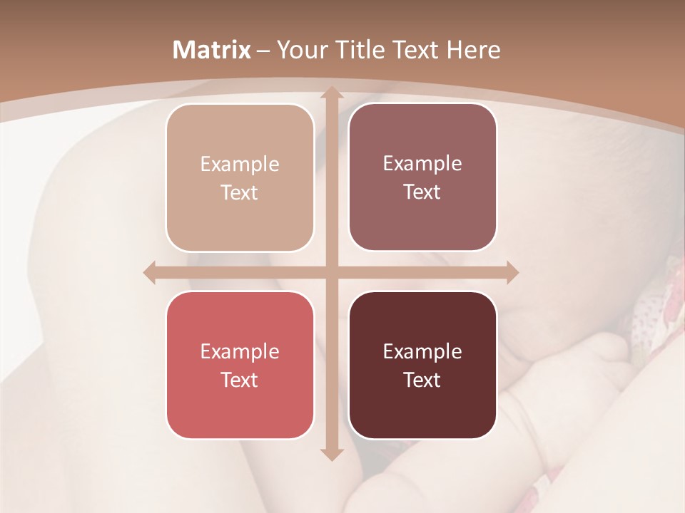 Baby Sleeps On His Hand PowerPoint Template