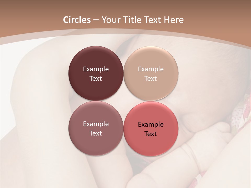 Baby Sleeps On His Hand PowerPoint Template