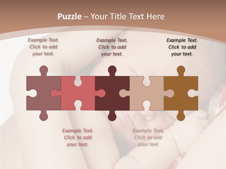 Baby Sleeps On His Hand PowerPoint Template