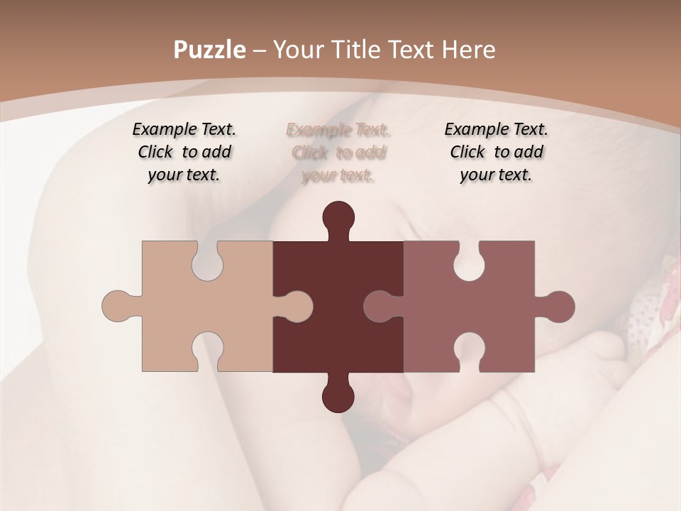 Baby Sleeps On His Hand PowerPoint Template