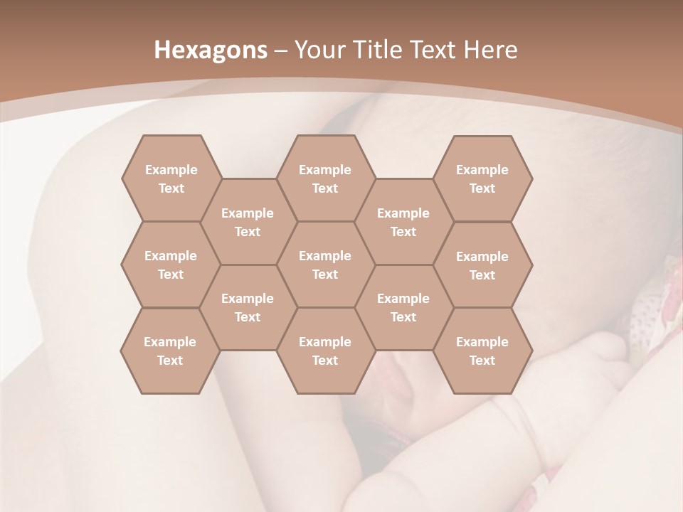 Baby Sleeps On His Hand PowerPoint Template