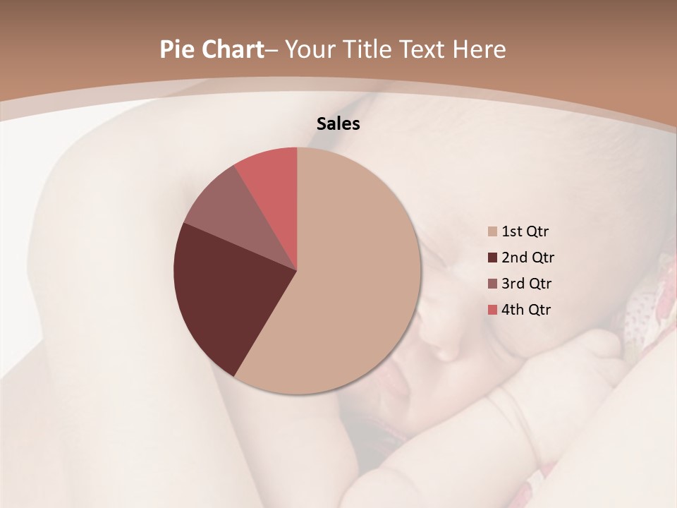 Baby Sleeps On His Hand PowerPoint Template