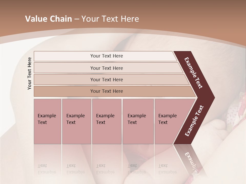 Baby Sleeps On His Hand PowerPoint Template