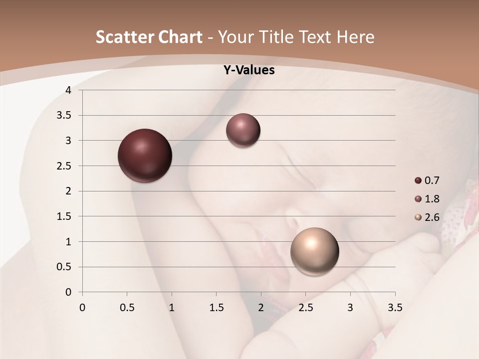 Baby Sleeps On His Hand PowerPoint Template