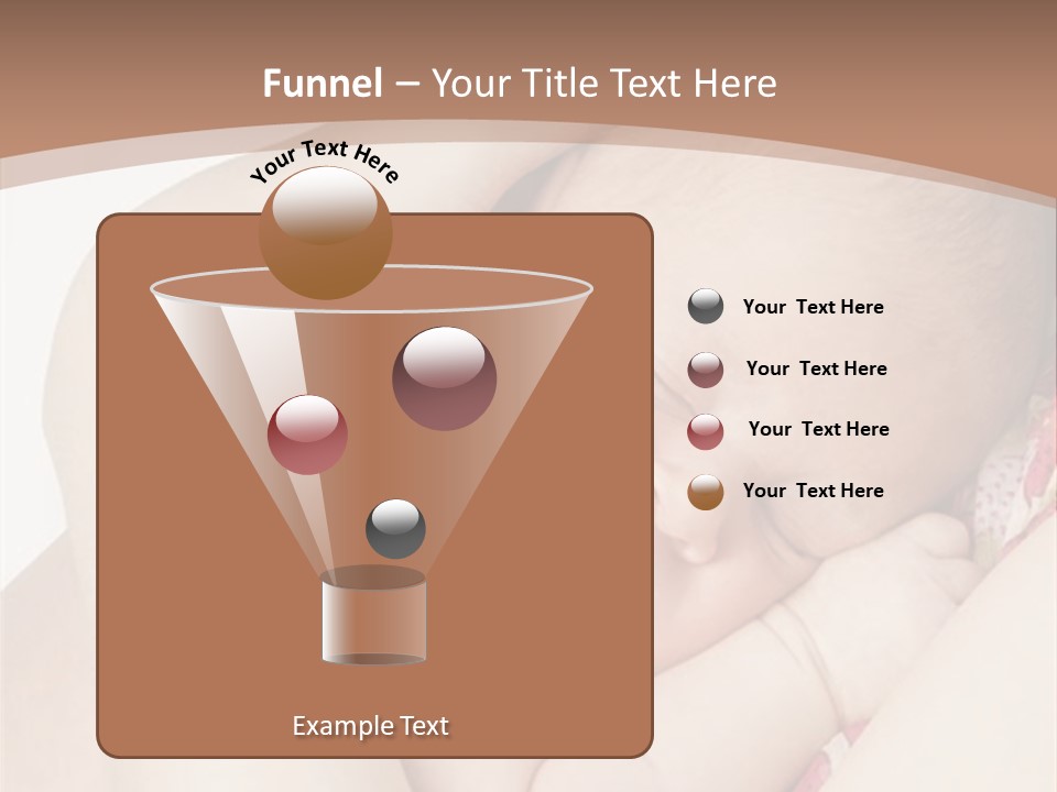 Baby Sleeps On His Hand PowerPoint Template